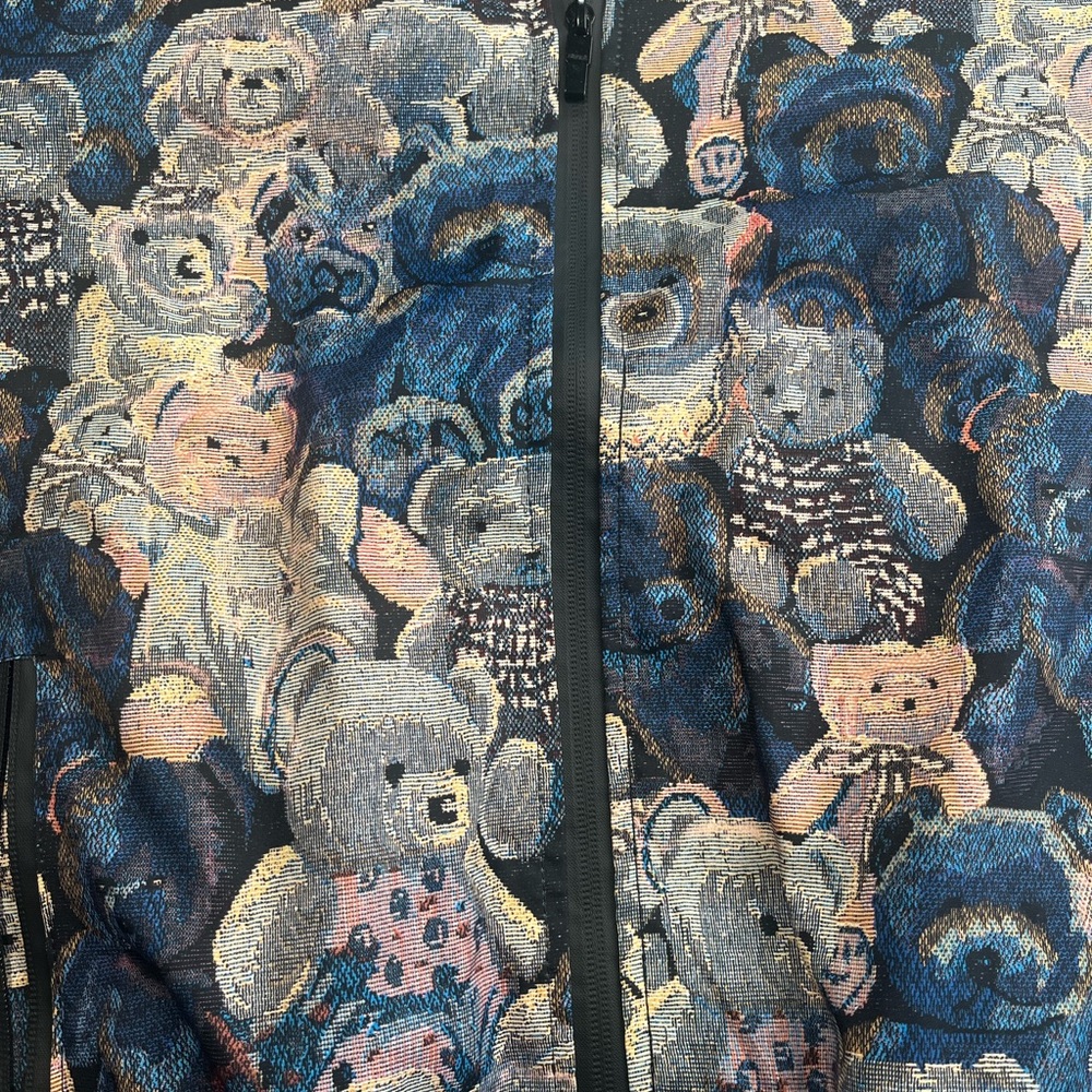 Men's Multicolor Teddy Bear Patterned Jacket - image 7